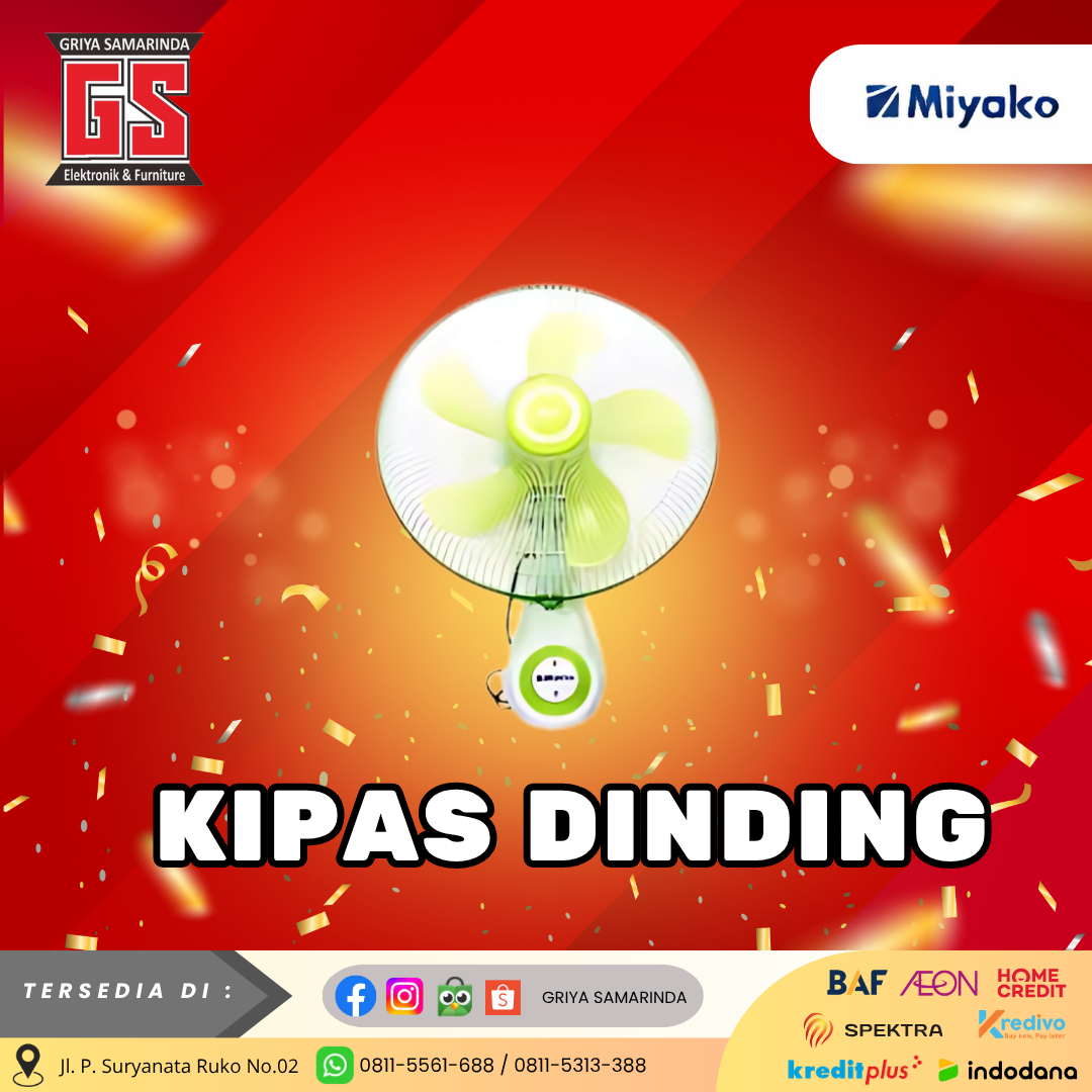 KIPAS DINDING MIYAKO KAW1662 WALL FAN