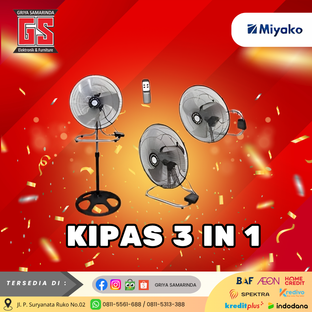 MIYAKO KIPAS 3 IN 1 KST18RC