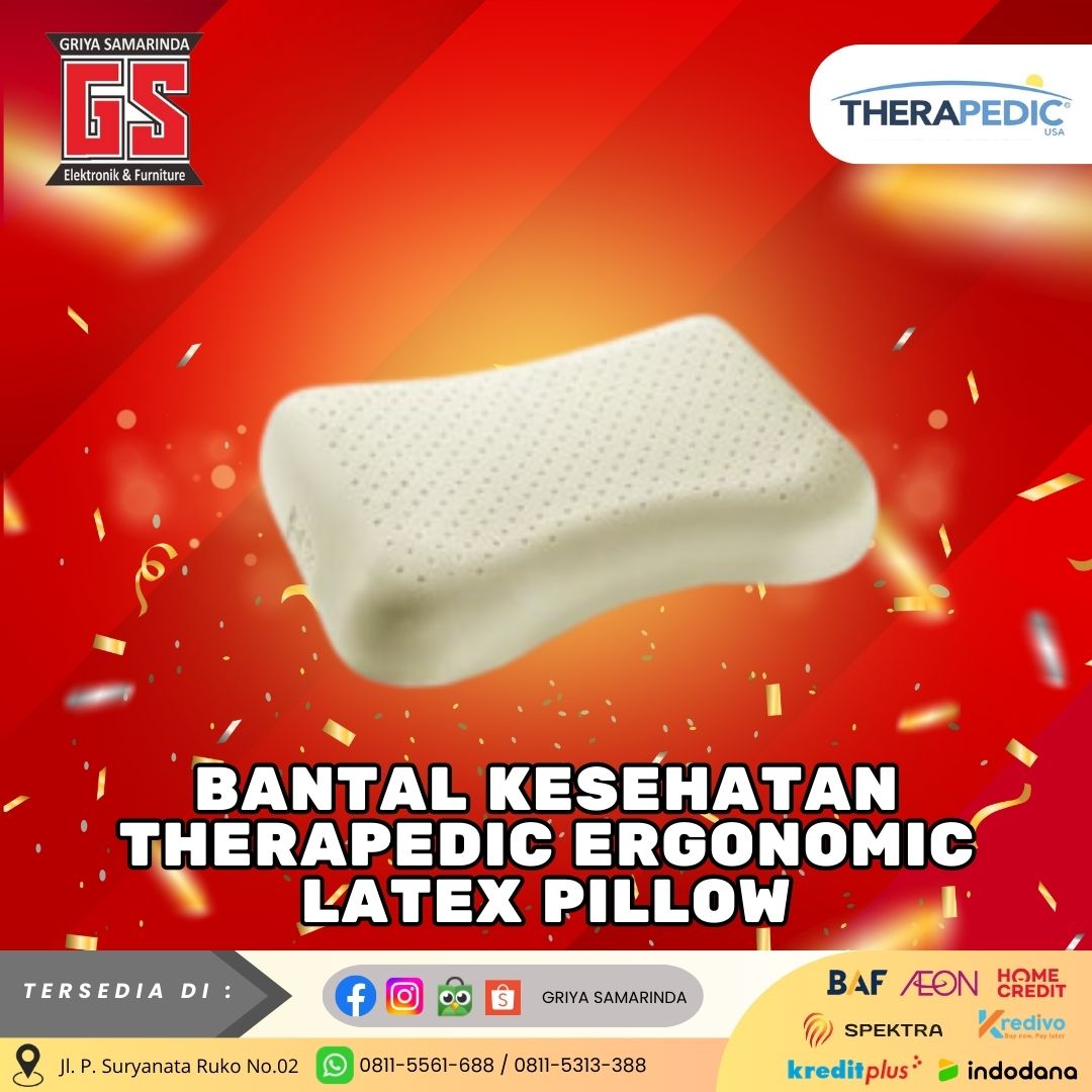 Bantal Kesehatan Therapedic Ergonomic Latex Pillow
